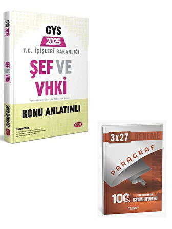 Data 2025 GYS İçişleri Bakanlığı Şef ve VHKİ Konu Anlatımlı+Anla Kazan Paragraf