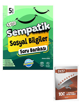 Ünlüller 2026 5 Sınıf Sempatik Sosyal Bilgiler Soru Bankası+Anla Kazan Paragraf