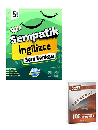 Ünlüler 2026 5.Sınıf Sempatik İngilizce Soru Bankası+Anla Kazan Paragraf