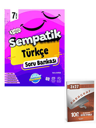 Ünlüller 2026 7.Sınıf Sempatik Türkçe Soru Bankası+Anla Kazan Paragraf