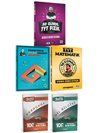 KR + Anla Kazan 2026 TYT Fizik Geometri Matematik Video Ders Kitabı + Anla Kazan Deneme 5 li Set