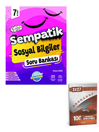 Ünlüller 2026 7 Sınıf Sempatik Sosyal Bilgiler Soru Bankası+Anla Kazan Paragraf