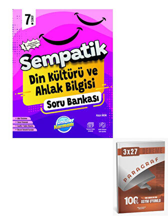 Ünlüller 2026 7 Sınıf Sempatik Din Kültürü ve Ahlak Bilgisi Soru Bankası+Anla Kazan Paragraf