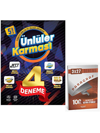 Ünlüller 2026 5.Sınıf 4'lü Karma Deneme+Anla Kazan Paragraf+Dilbilgisi