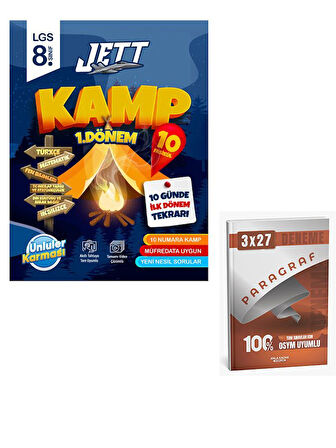 Ünlüller 2026 8.Sınıf 1.Dönem Jett Kamp+Anla Kazan Paragraf