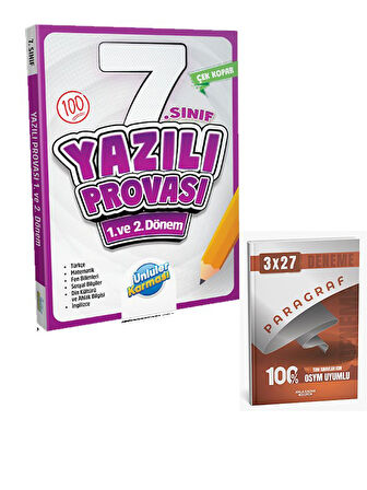 Ünlüler 2026 7.Sınıf Yazılı Provası+Anla Kazan Paragraf