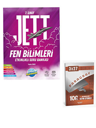 Ünlüller 2026 7.Sınıf Jett Etkinlikli Fen Bilimleri Soru Bankası+Anla Kazan Paragraf