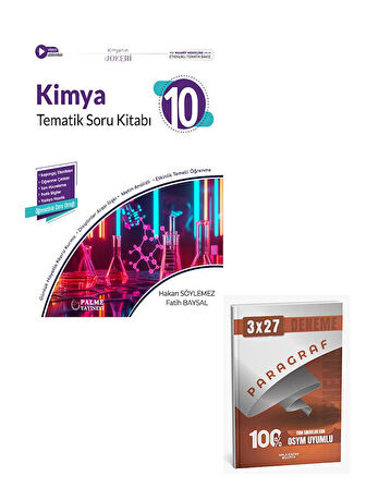 Palme 2026 10. Sınıf Kimya Joker Tematik Soru Kitabı+Anla Kazan Paragraf