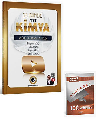 Bilgi Sarmal 2026 YKS TYT 21 Günde Kimya Video Ders Kitabı+Anla Kazan Paragraf