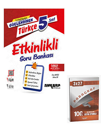 Ankara 2026 5.Sınıf Güçlendiren Türkçe Etkinlikli Soru Bankası+Anla Kazan Paragraf