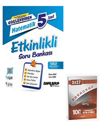 Ankara 2026 5. Sınıf Matematik Etkinlikli Soru Bankası+Anla Kazan Paragraf