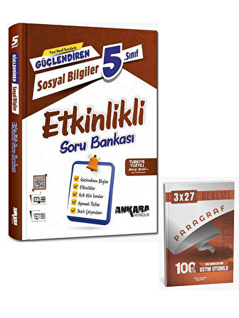 Ankara Yayıncılık 5. Sınıf Sosyal Bilgiler Güçlendiren Etkinlikli Soru Bankası+Anla Kazan Paragraf