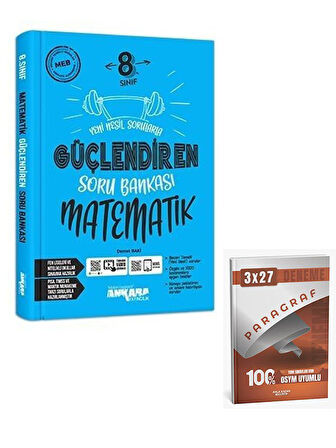 Ankara 2026 8. Sınıf Matematik Güçlendiren Soru Bankası+Anla Kazan Paragraf