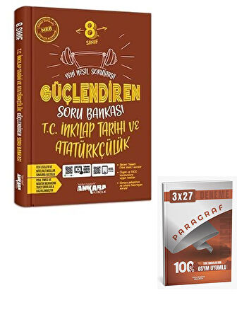 Ankara 2026 8. Sınıf T.C. İnkılap Tarihi ve Atatürkçülük Güçlendiren Soru Bankası+Anla Kazan Paragraf