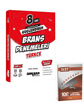 Ankara 2026 8. Sınıf Türkçe Güçlendiren Branş Denemeleri+Anla Kazan Paragraf