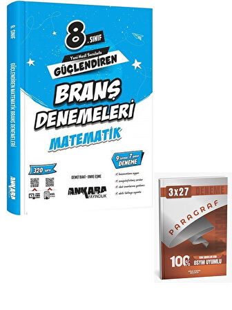 Ankara 2026 8. Sınıf Matematik Güçlendiren Branş Denemeleri+Anla Kazan Paragraf