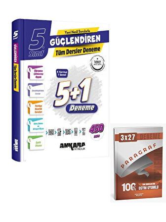 Ankara 2026 5. Sınıf Tüm Dersler Güçlendiren Denemeleri+Anla Kazan Paragraf