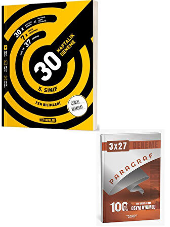 Hız 2026 5. Sınıf Fen Bilimleri 30 Haftalık Deneme+Anla Kazan Paragraf