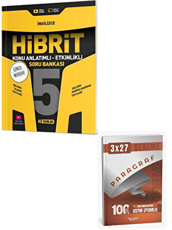 Hız 2026 5. Sınıf İngilizce HİBRİT Konu Anlatımlı Etkinlikli Soru Bankası+Anla Kazan Paragraf