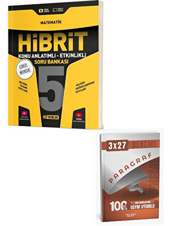 Hız 2026 5. Sınıf Matematik HİBRİT Konu Anlatımlı Etkinlikli Soru Bankası+Anla Kazan Paragraf