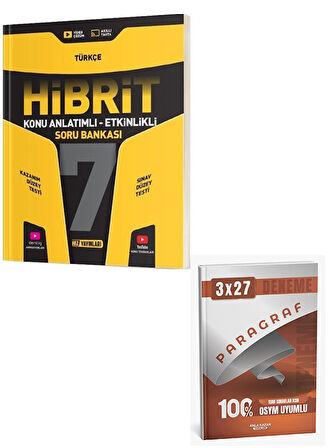 Hız 2026 7. Sınıf Türkçe HİBRİT Konu Anlatımlı Etkinlikli Soru Bankası+Anla Kazan Paragraf