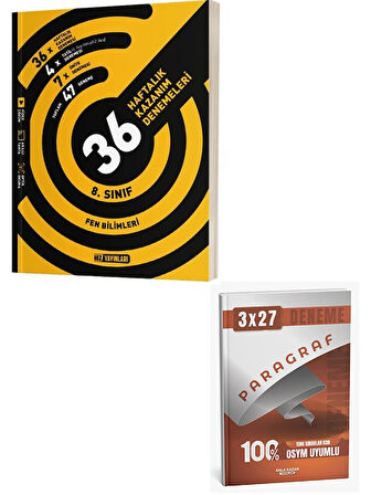 Hız 2026 8. Sınıf Fen Bilimleri 36 Haftalık Kazanım Denemeleri+Anla Kazan Paragraf