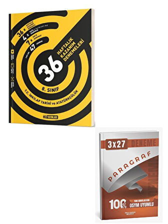 Hız 2026 8. Sınıf T.C. İnkılap Tarihi ve Atatürkçülük 36 Haftalık Kazanım Denemeleri+Anla Kazan Paragraf