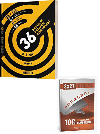 Hız 2026 8. Sınıf Türkçe 36 Haftalık Kazanım Denemeleri+Anla Kazan Paragraf