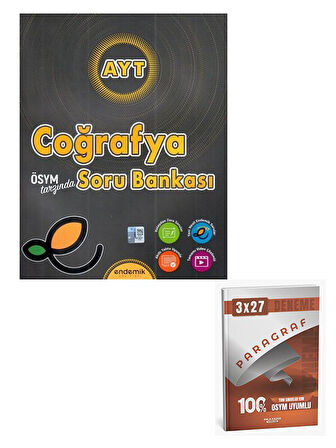 Endemik 2026 AYT Coğrafya Soru Bankası+Anla Kazan Paragraf