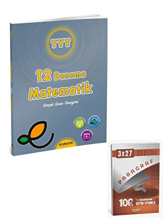 Endemik 2016 TYT Matematik 12 Deneme+Anla Kazan Paragraf