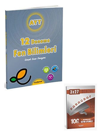Endemik 2026 AYT Fen Bilimleri 12 Deneme+Anla Kazan Paragraf