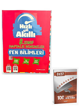 Tammat 2026 8. Sınıf Fen Bilimleri Hızlı ve Akıllı Haftalık Denemeler+Anla Kazan Paragraf