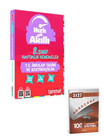 Tammat 2026 8. Sınıf 32 Haftalık T.C. İnkılap Tarihi ve Atatürkçülük Branş Denemesi+Anla Kazan Paragraf