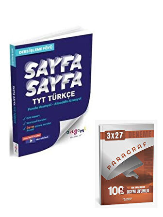 Tammat 2026 TYT Türkçe Sayfa Sayfa Ders İşleme Föyü+Anla Kazan Paragraf