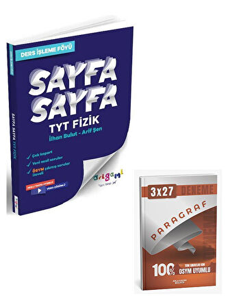 Tammat 2026 TYT Fizik Sayfa Sayfa Ders İşleme Föyü+Anla Kazan Paragraf