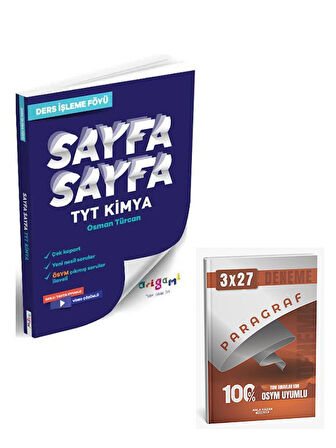 Tammat 2026 TYT Kimya Sayfa Sayfa Ders İşleme Föyü+Anla Kazan Paragraf