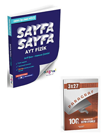 Tammat 2026 AYT Fizik Sayfa Sayfa Ders İşleme Föyü+Anla Kazan Paragraf