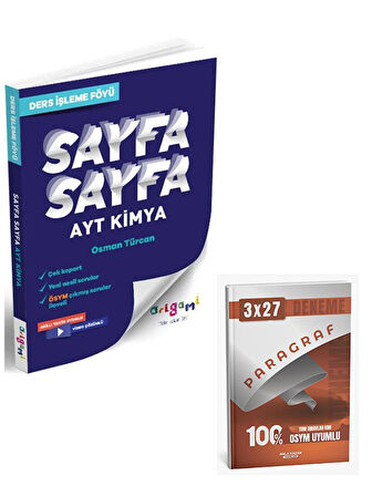 Tammat 2026 AYT Kimya Sayfa Sayfa Ders İşleme Föyü+Anla Kazan Paragraf