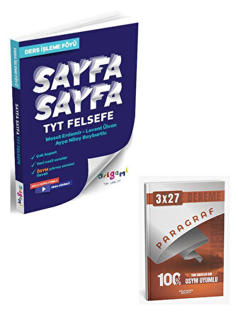 Tammat 2026 TYT Felsefe Sayfa Sayfa Ders İşleme Föyü+Anla Kazan Paragraf