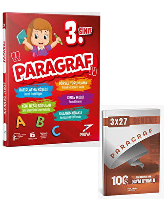 Pruva 2026 3. Sınıf Paragraf Soru Bankası+Anla Kazan Paragraf