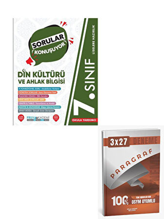 Pruva 2026 7. Sınıf Din Kültürü ve Ahlak Bilgisi Sorular Konuşuyor Soru Bankası+Anla Kazan Paragraf
