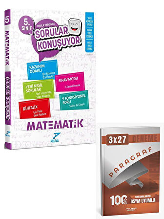 Pruva 2026 5. Sınıf Matematik Sorular Konuşuyor+Anla Kazan Paragraf