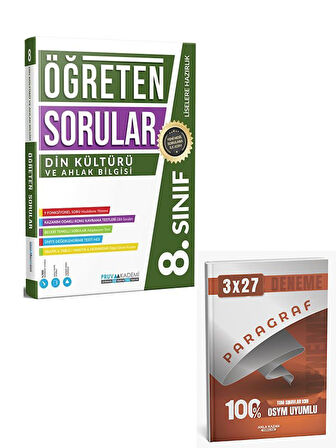 Pruva 2026 8. Sınıf Din Kültürü ve Ahlak Bilgisi Öğreten Soru Bankası+Anla Kazan Paragraf