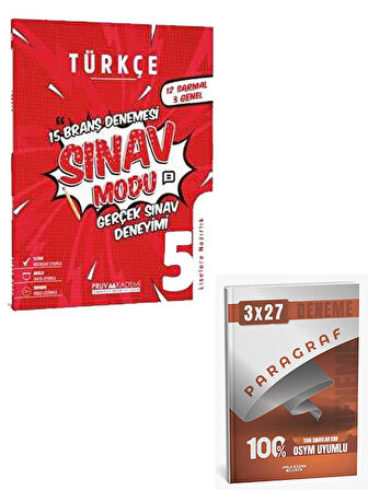 Pruva 2026 5. Sınıf Türkçe Sınav Modu 15 Branş Deneme+Anla Kazan Paragraf
