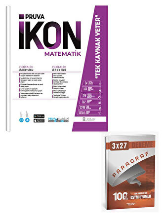 Pruva 2026 8. Sınıf Matematik İkon Konu Anlatımlı+Anla Kazan Paragraf