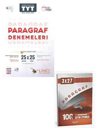 Limit 2026 TYT MSÜ KPSS DGS Paragraf 25 X 25 Denemeleri+Anla Kazan Paragraf