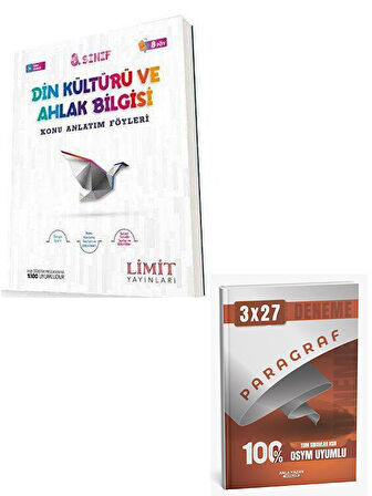Limit 2026 8. Sınıf Din Kültürü ve Ahlak Bilgisi Konu Anlatım Föyleri+Anla Kazan Paragraf