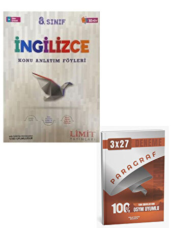 Limit 2026 8. Sınıf İngilizce Konu Anlatım Föyleri+Anla Kazan Paragraf