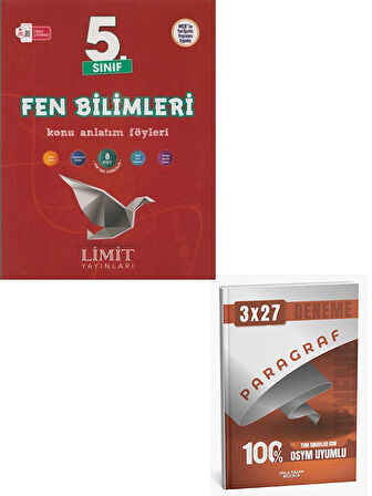 Limit 2026 5. Sınıf Fen Bilimleri Konu Anlatım Föyleri+Anla Kazan Paragraf