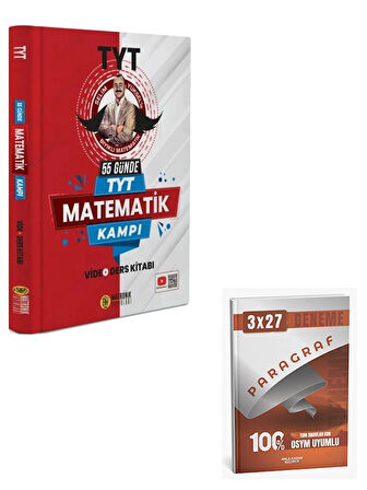 Bıyıklı Matematik 2026 YKS TYT 55 Günde Matematik Kampı Video Ders Kitabı+Anla Kazan Paragraf